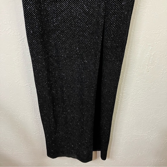 Superdown Kaitlyn Velvet Glitter Maxi Dress in Black - Picture 5 of 12